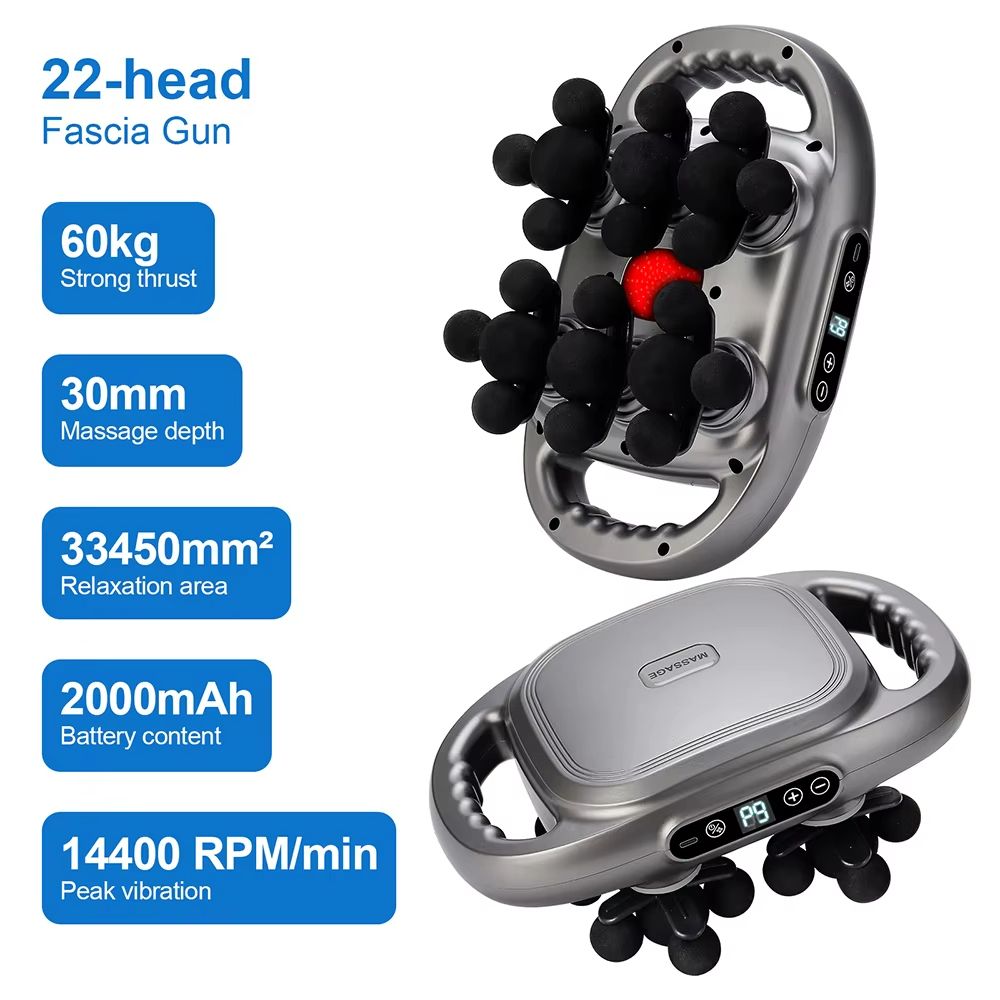 Ultimate 42 Heads Fascia Gun  High Frequency Vibration Full Body Recovery Massager 26