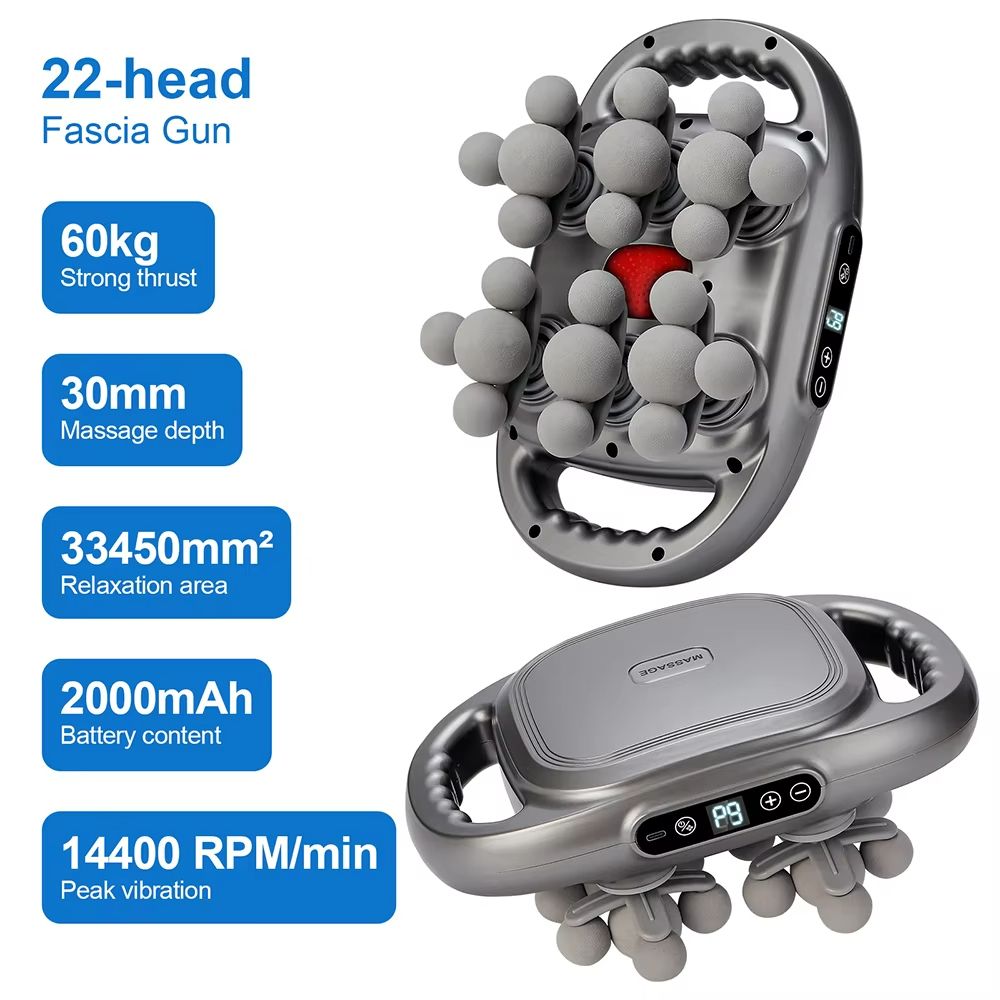Ultimate 42 Heads Fascia Gun  High Frequency Vibration Full Body Recovery Massager 27