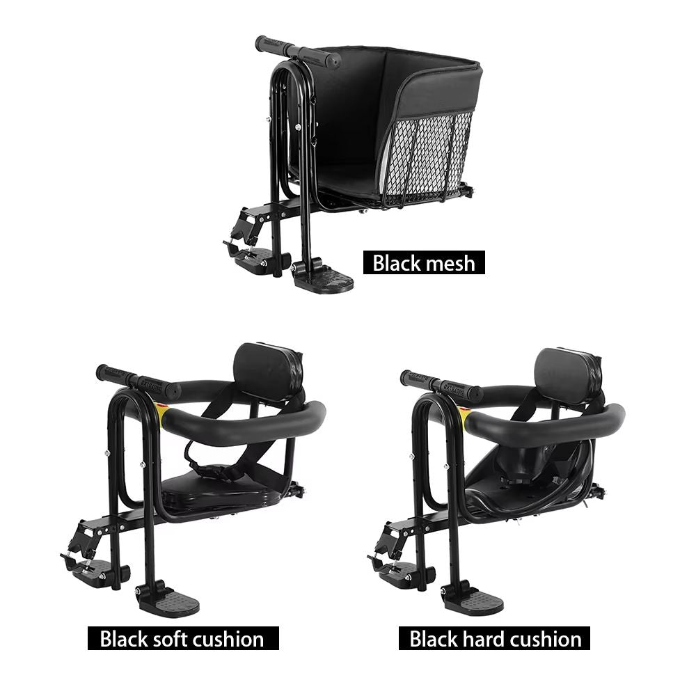Ultimate FrontMounted Child Bike Seat  Secure Bicycle Child Safety Seat With Foot Pedals 5