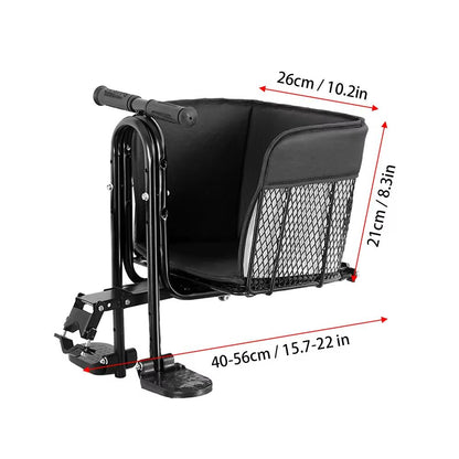 Ultimate FrontMounted Child Bike Seat  Secure Bicycle Child Safety Seat With Foot Pedals 7