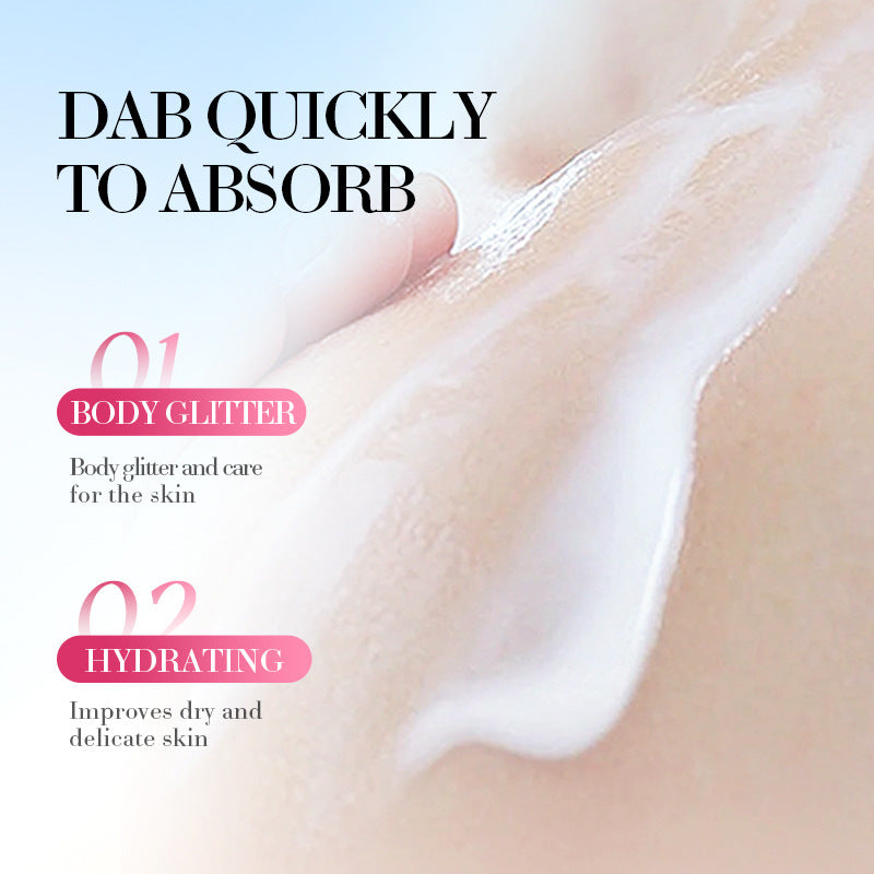Sakura Fragrance Body Whitening Glitter Cream Moisturizing Hydrating Lotion Luxury Neck Hand Arm Le 3