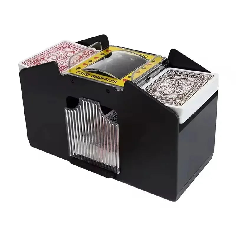 Automatic Playing Card Shuffler Machine, Battery-Operated Poker Card Sorter, Dispenser for Home, Travel, Party Games