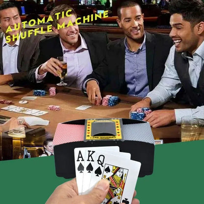Automatic Playing Card Shuffler Machine, Battery-Operated Poker Card Sorter, Dispenser for Home, Travel, Party Games