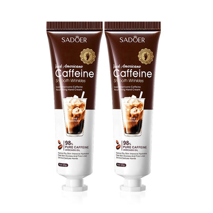 Caffeine Hand Cream Moisturizing Nourishing Skin Care Whitening Hydrating AntiWrinkles Hands Cream 6