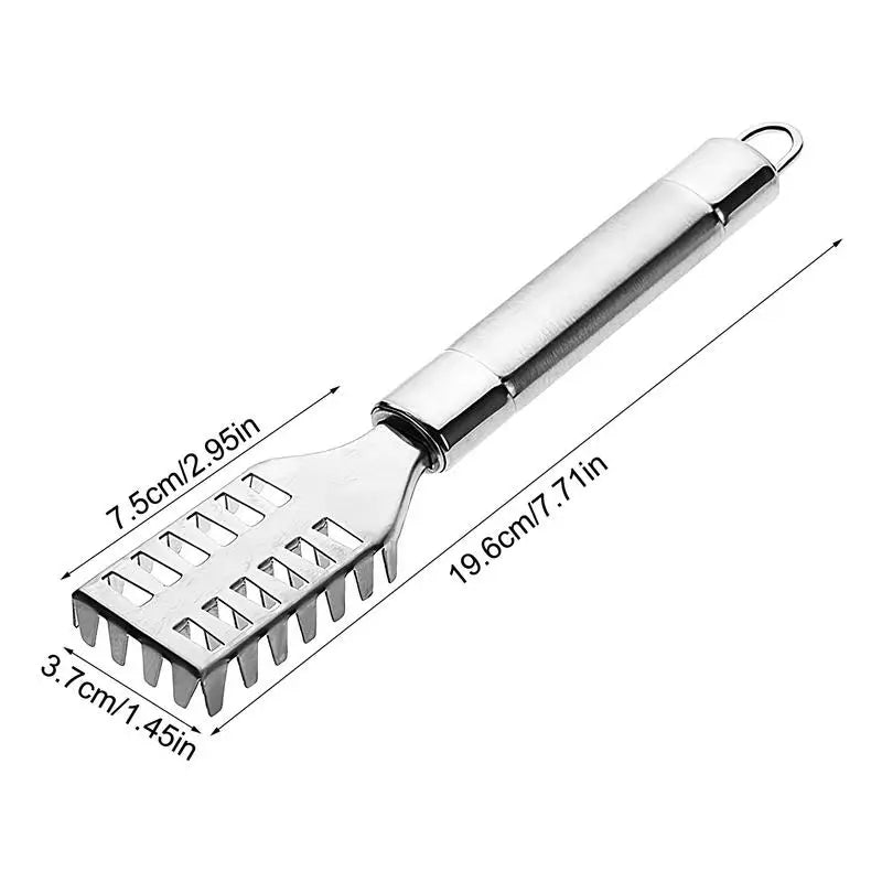 Fish Peeler Scale Remover Stainless Steel, Seafood Crackers Scaler, Fast Cleaning Tool, Planet Skin Brush Cleaner