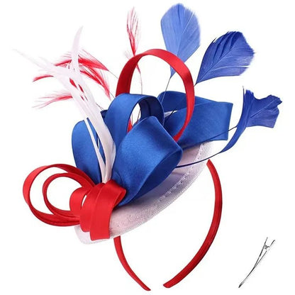 Feather Vine Cocktail Fascinator Hat For Special Occasions 17