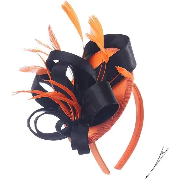 Feather Vine Cocktail Fascinator Hat For Special Occasions 18