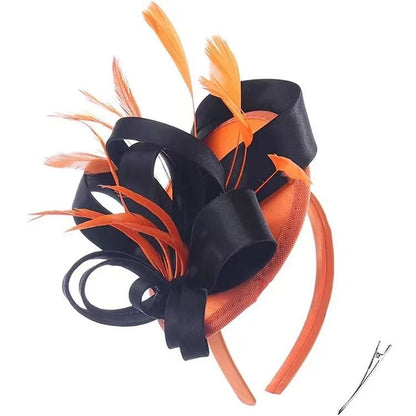 Feather Vine Cocktail Fascinator Hat For Special Occasions 18