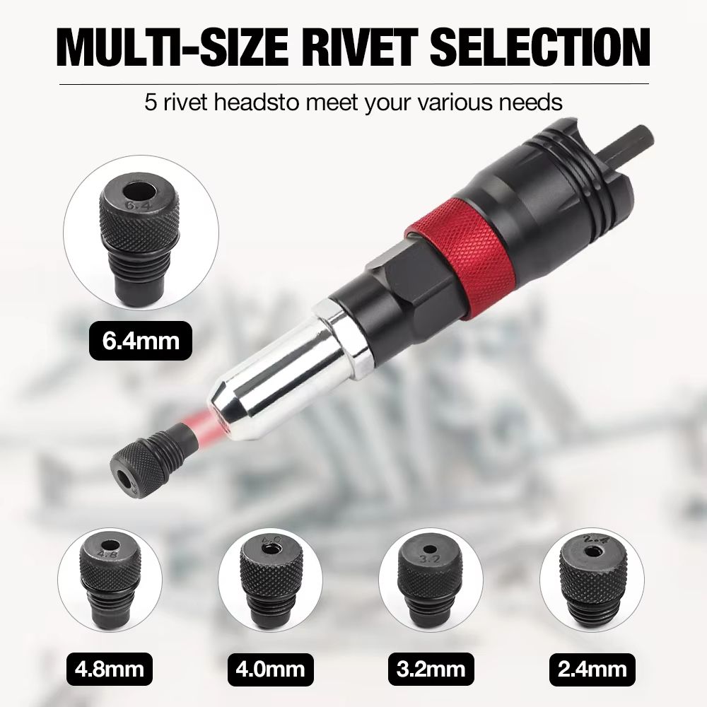 PowerDrill Rivet Nut Converter  Electric Rivet Nut Adapter For Cordless Drill 2