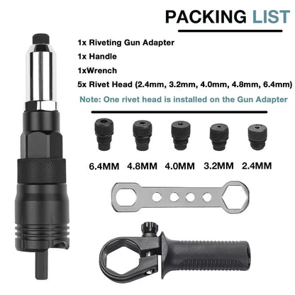 PowerDrill Rivet Nut Converter  Electric Rivet Nut Adapter For Cordless Drill 6