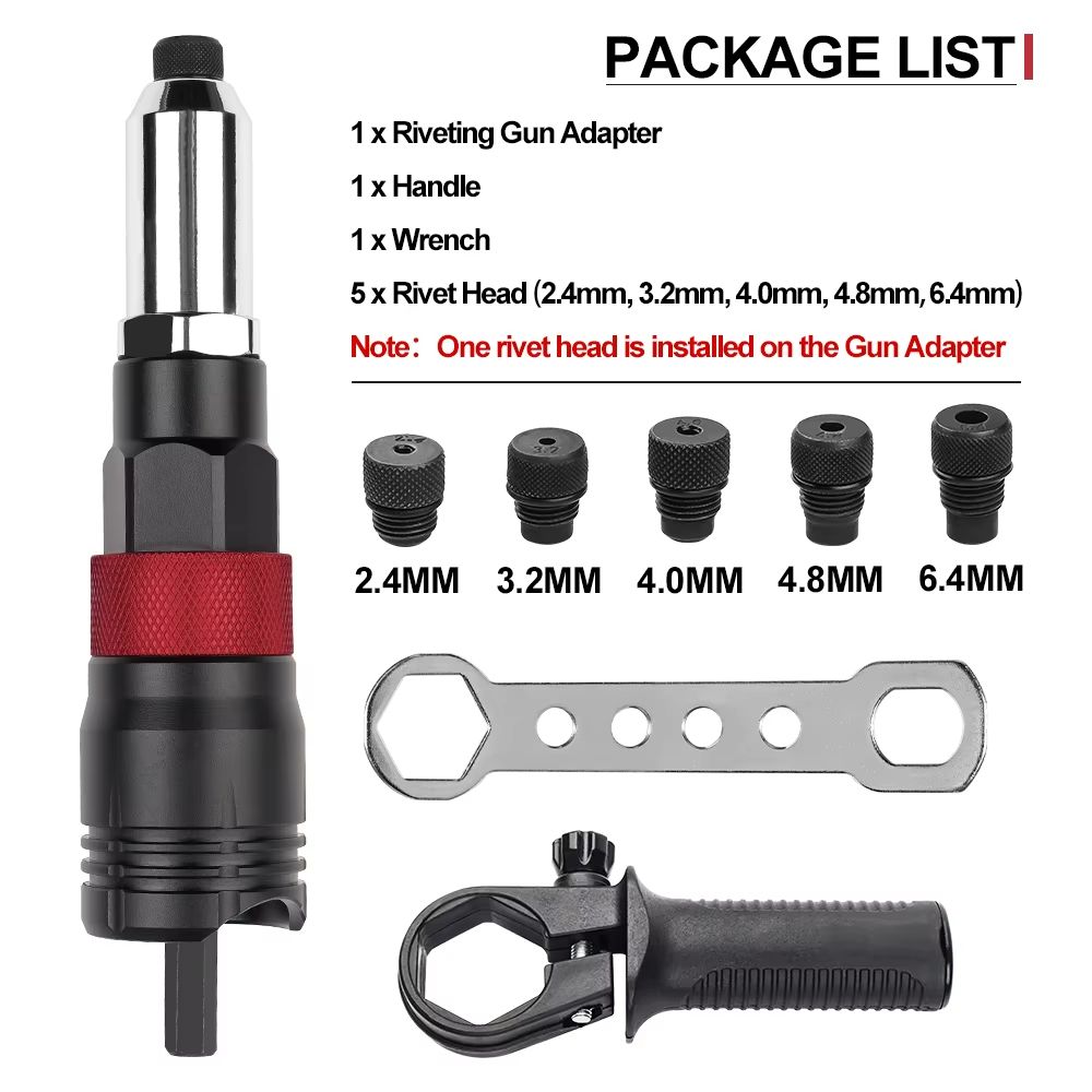 PowerDrill Rivet Nut Converter  Electric Rivet Nut Adapter For Cordless Drill 7