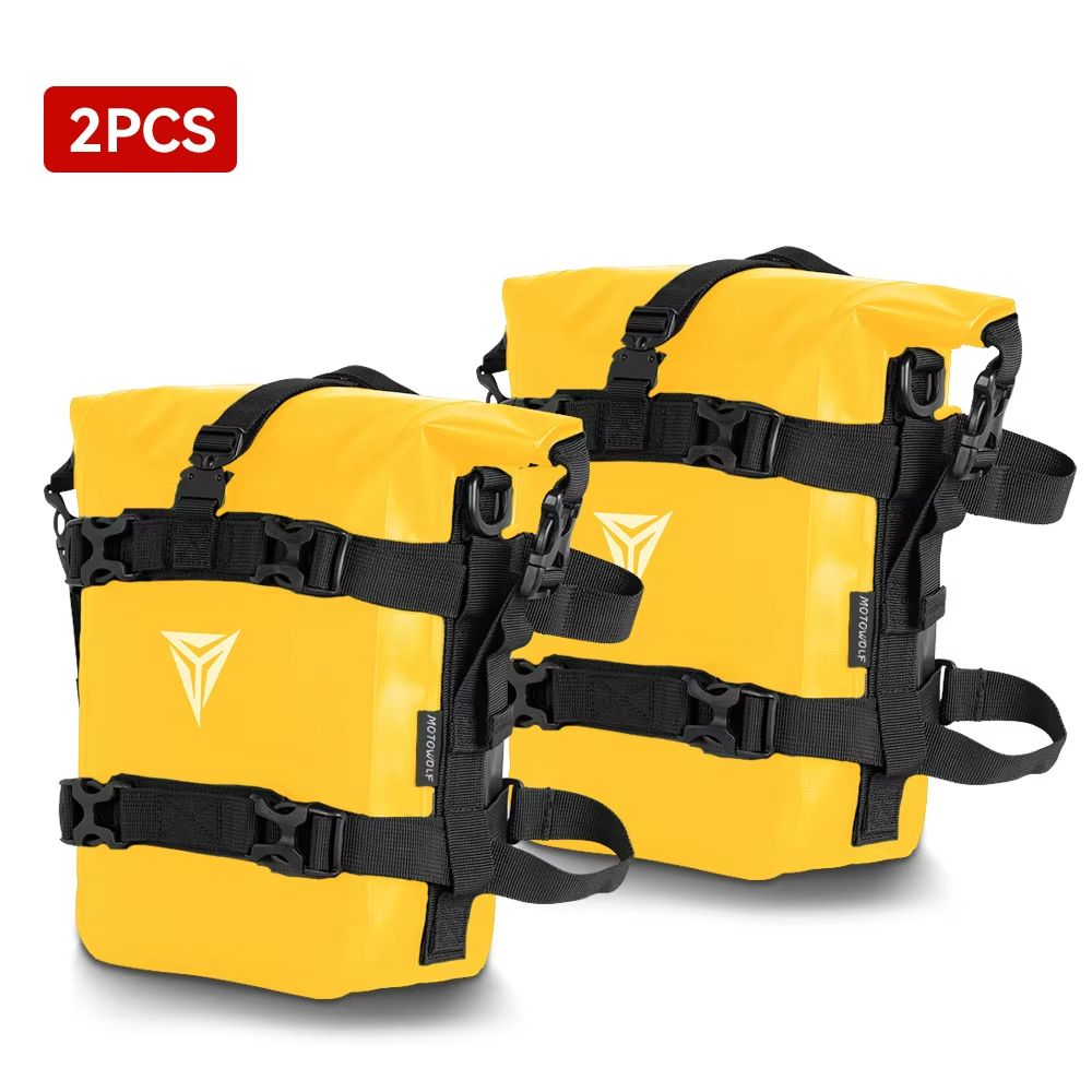 AdventureGuard 8L Waterproof Motorcycle Side Bag  Crash Bar Saddle Tool Pack 11