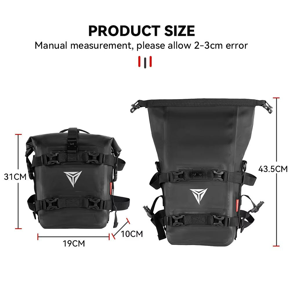 AdventureGuard 8L Waterproof Motorcycle Side Bag  Crash Bar Saddle Tool Pack 1