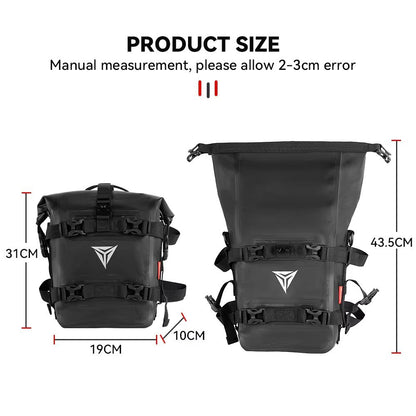 AdventureGuard 8L Waterproof Motorcycle Side Bag  Crash Bar Saddle Tool Pack 1