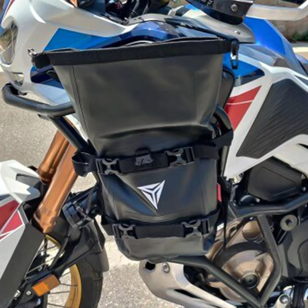 AdventureGuard 8L Waterproof Motorcycle Side Bag  Crash Bar Saddle Tool Pack 2