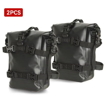 AdventureGuard 8L Waterproof Motorcycle Side Bag  Crash Bar Saddle Tool Pack 8