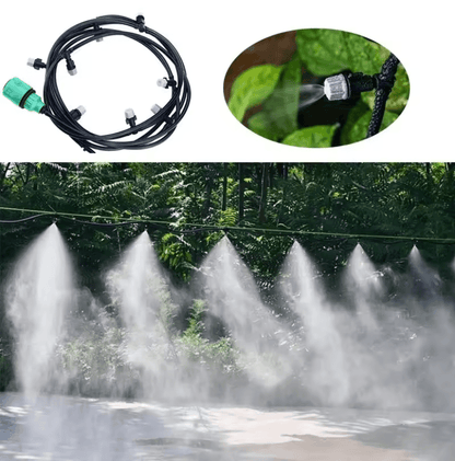 10m Misting Irrigation System Garden Cooling Mist Fogging Nozzle Kit