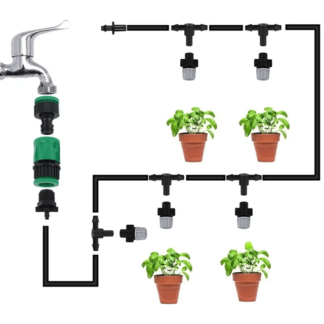 10m Misting Irrigation System Garden Cooling Mist Fogging Nozzle Kit 2