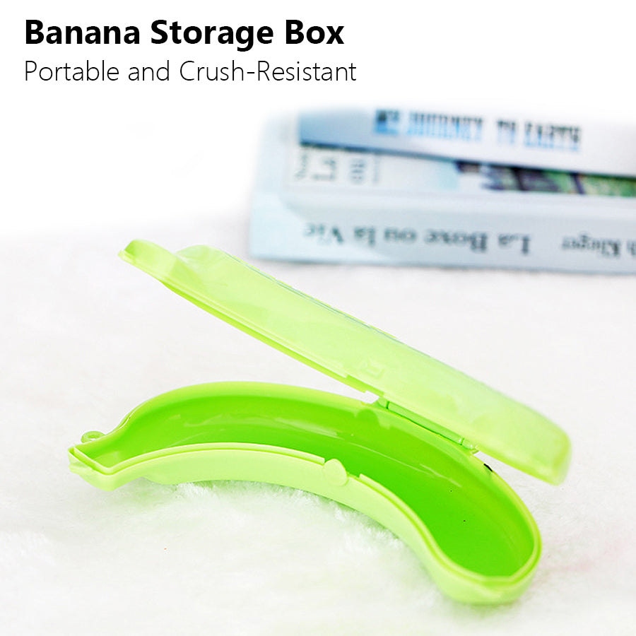 Cute Banana Storage Box for Outdoor Travel, Durable Banana Protector Case for Lunch, Hiking Fruit Container Holder