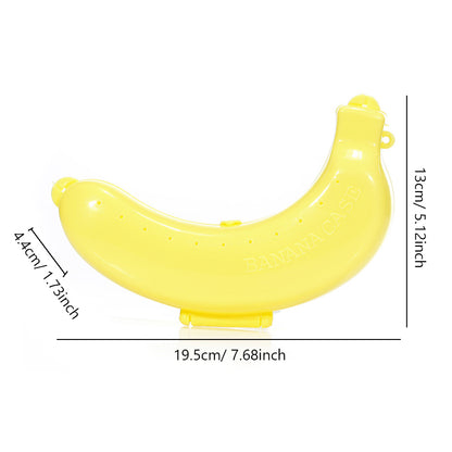 Cute Banana Storage Box for Outdoor Travel, Durable Banana Protector Case for Lunch, Hiking Fruit Container Holder