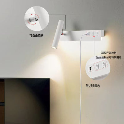 Nordic Rotatable LED Reading Wall Light  Sleek Minimalist Wall Sconce 1