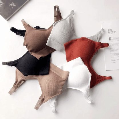 Seamless Cotton WireFree Tube Top Bra