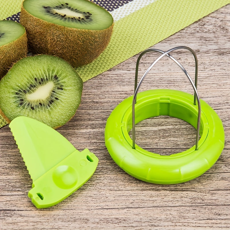Kitchen Creative Fruit Peeler, Fast Kiwi Cutter Peeler Slicer, Stainless Steel Kitchen Peeling Tools