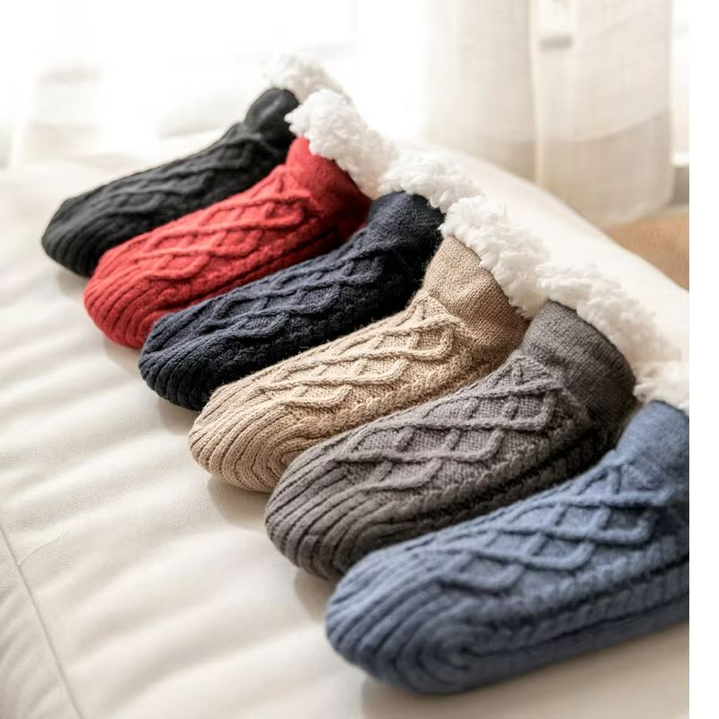 CozyGrip Fleece Lined Floor Socks  Non Slip Winter Comfort 3