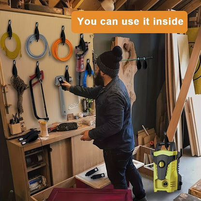 Heavy-Duty Storage Straps, Reusable Extension Cord Organizer, Cable Ties, Hose Storage Accessory Holder for Garage