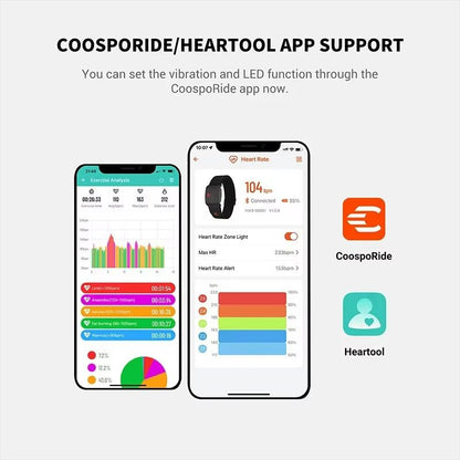 COOSPO HW9 Bluetooth  ANT Heart Rate Monitor Armband For Peloton Zwift  Cycling 2