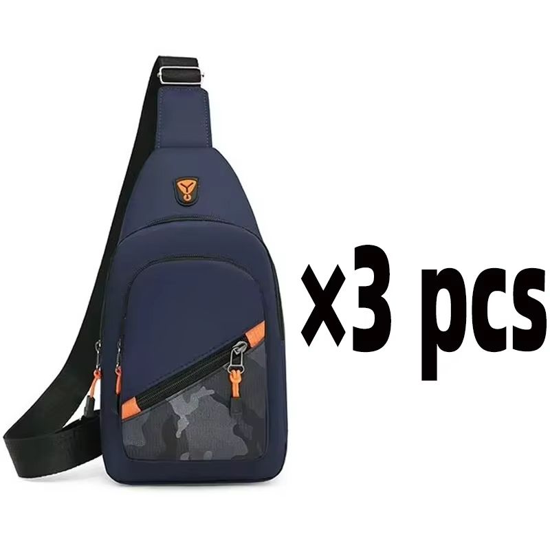 Rilibegan Nylon Mens Chest Bag  Trendy Lightweight  WaterResistant Crossbody For Daily  Travel Use 9