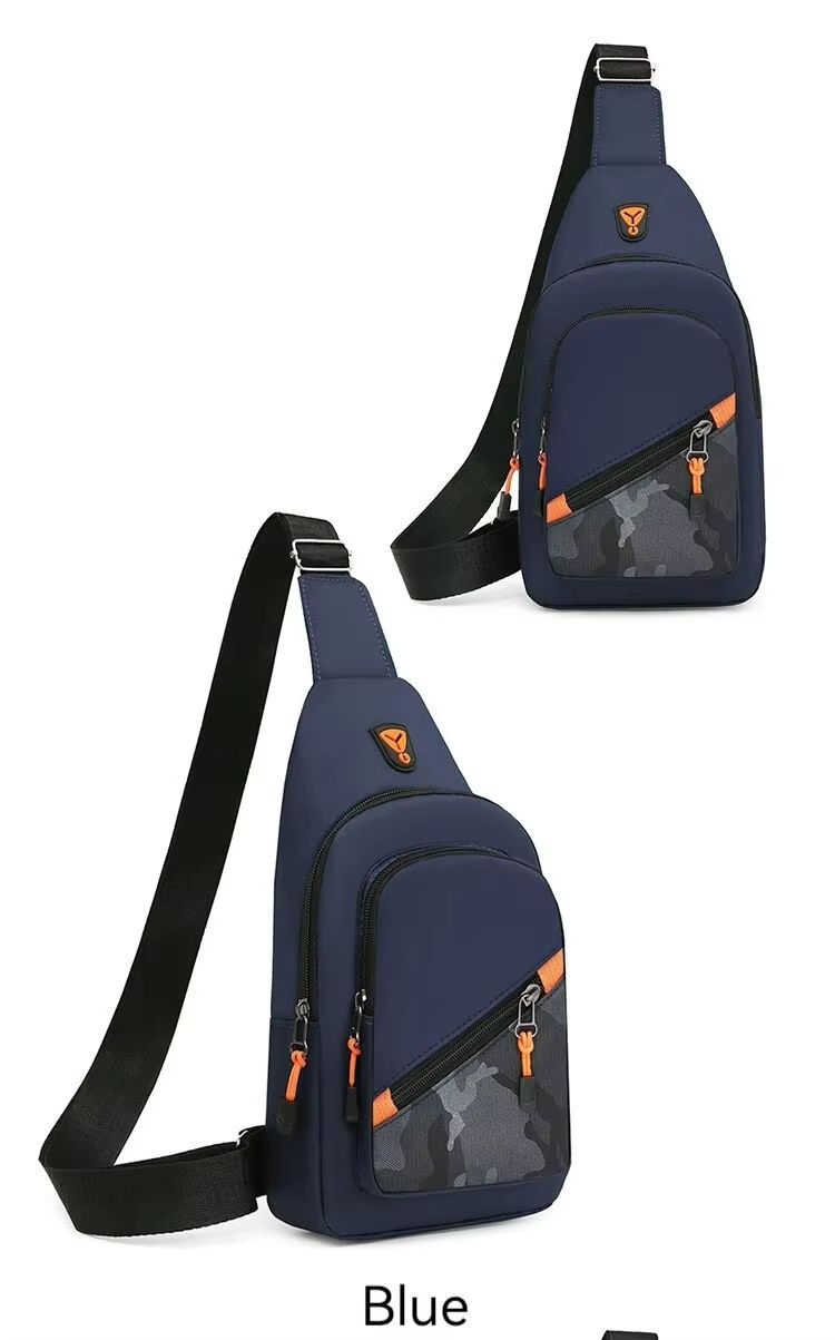 Rilibegan Nylon Mens Chest Bag  Trendy Lightweight  WaterResistant Crossbody For Daily  Travel Use 6
