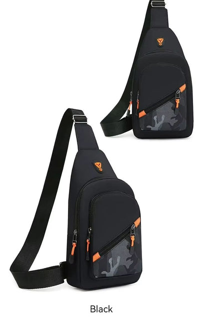 Rilibegan Nylon Mens Chest Bag  Trendy Lightweight  WaterResistant Crossbody For Daily  Travel Use 7