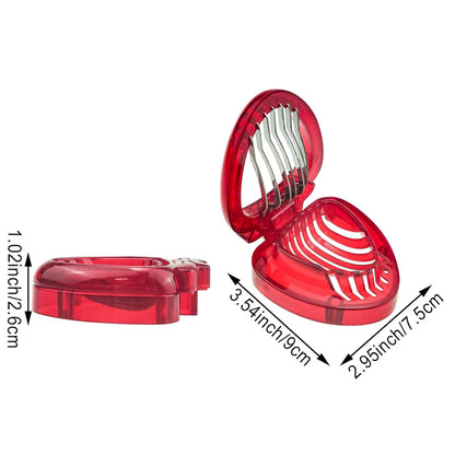 Multifunctional Fruit Egg Slicer, Strawberry Slicer Stainless Steel Cutter, Creative Kitchen Tool for Fruits
