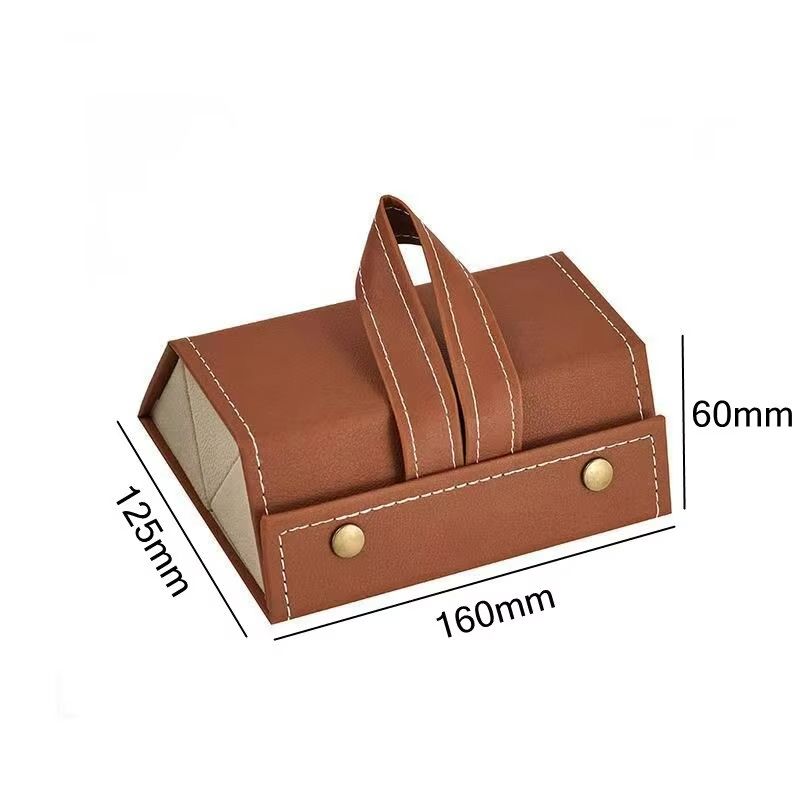 Elegant PU Leather Multi Grid Glasses And Jewelry Organizer Box 1