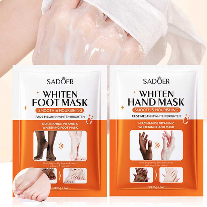 Whitening Foot Mask, Mask Exfoliating Feet Pedicure Exfoliant, Moisturizing Hand Mask Foot Peeling, Hands Feet Skin Care