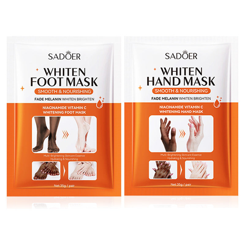 Whitening Foot Mask, Mask Exfoliating Feet Pedicure Exfoliant, Moisturizing Hand Mask Foot Peeling, Hands Feet Skin Care