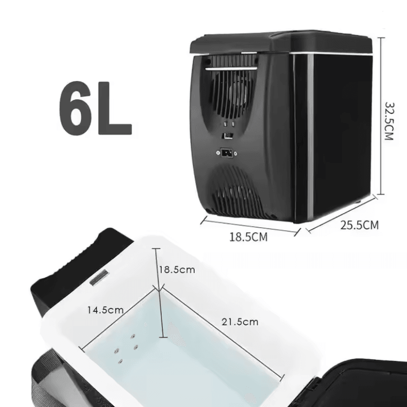 Portable 6L Car Mini Fridge And Warmer 2