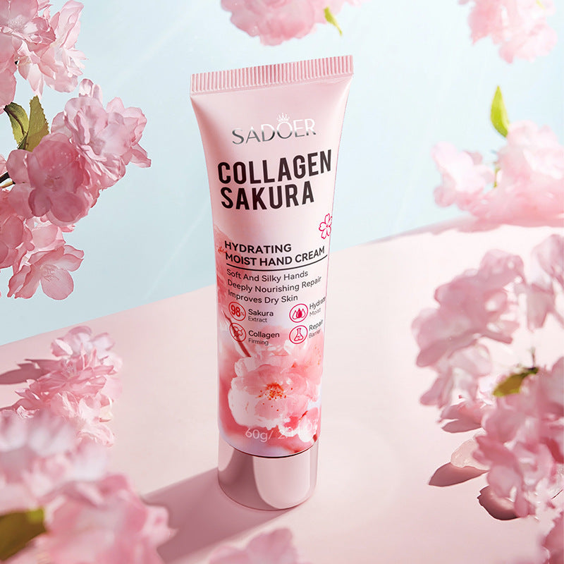 Moisturizing Hydrating Sakura Hand Cream, Beauty Skin Care Anti-aging Hands, Hands Skin Whitening