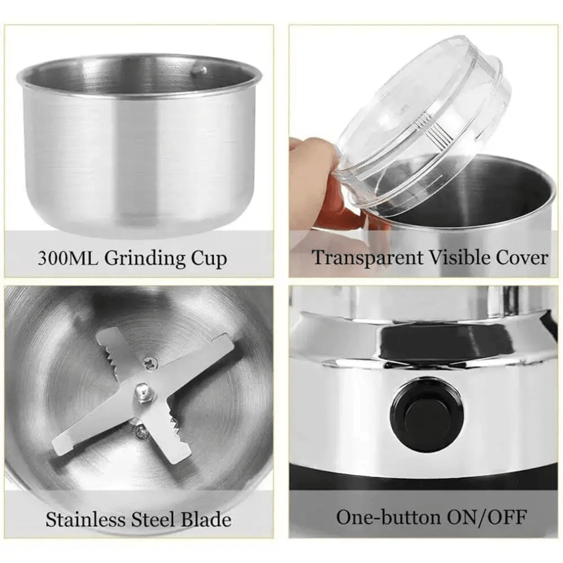 Compact Electric MultiGrain And Coffee Grinder 4