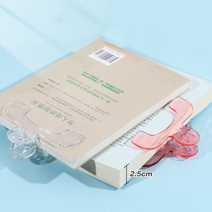 3pcs Book Clip Set, Simple Reading Stand with Note Clamp Anti-Flip Folder Fixed Reading Holder for Desk, Office