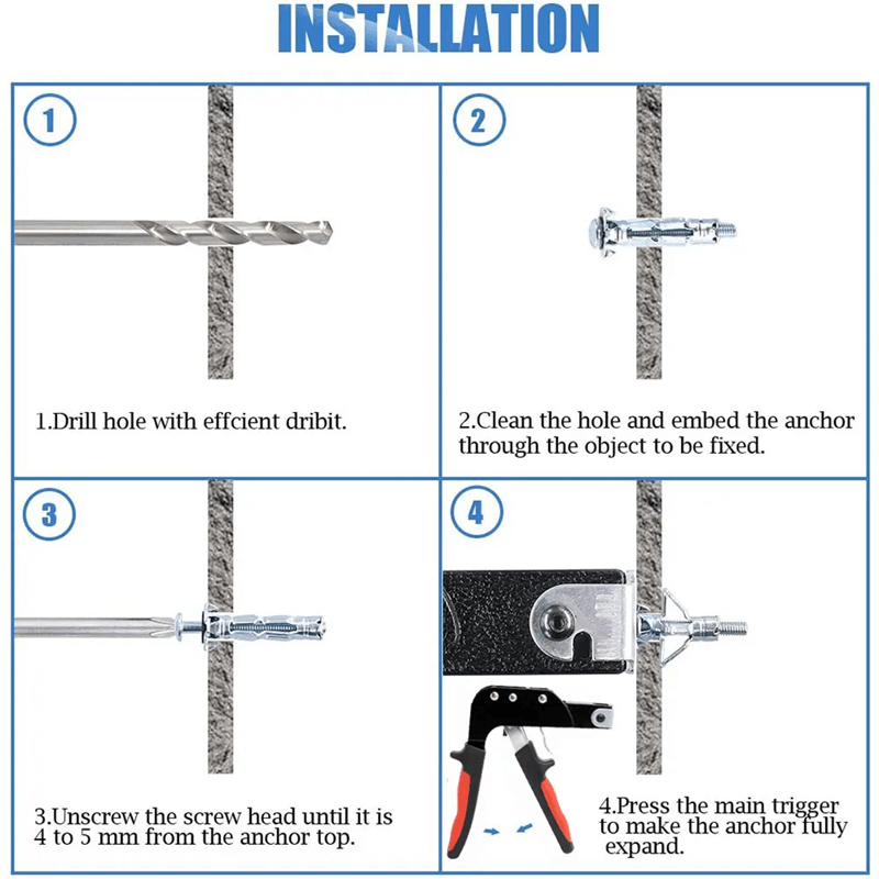 Compact Hollow Wall Anchor Setting Tool 5
