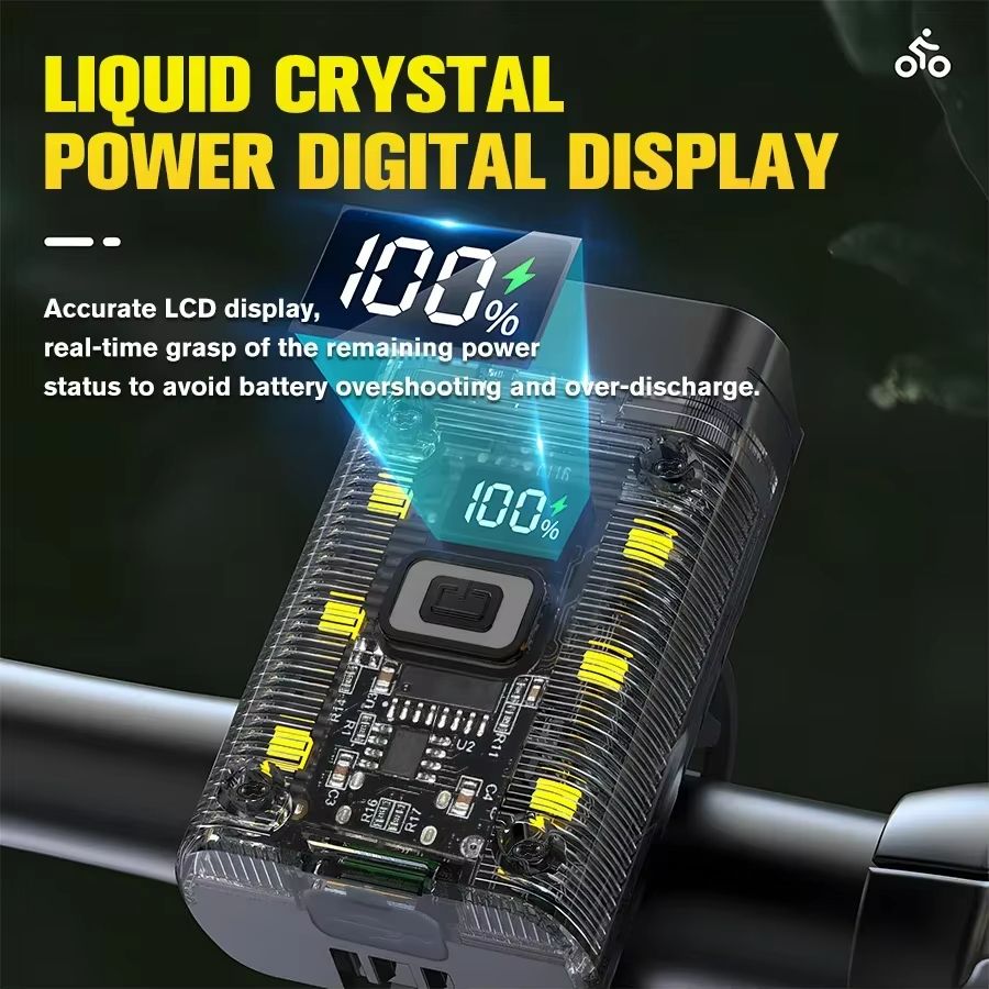 UltraBright T6 LED Rechargeable Bike Headlight  Compact Bright MTB Front Light For Night Riding 2