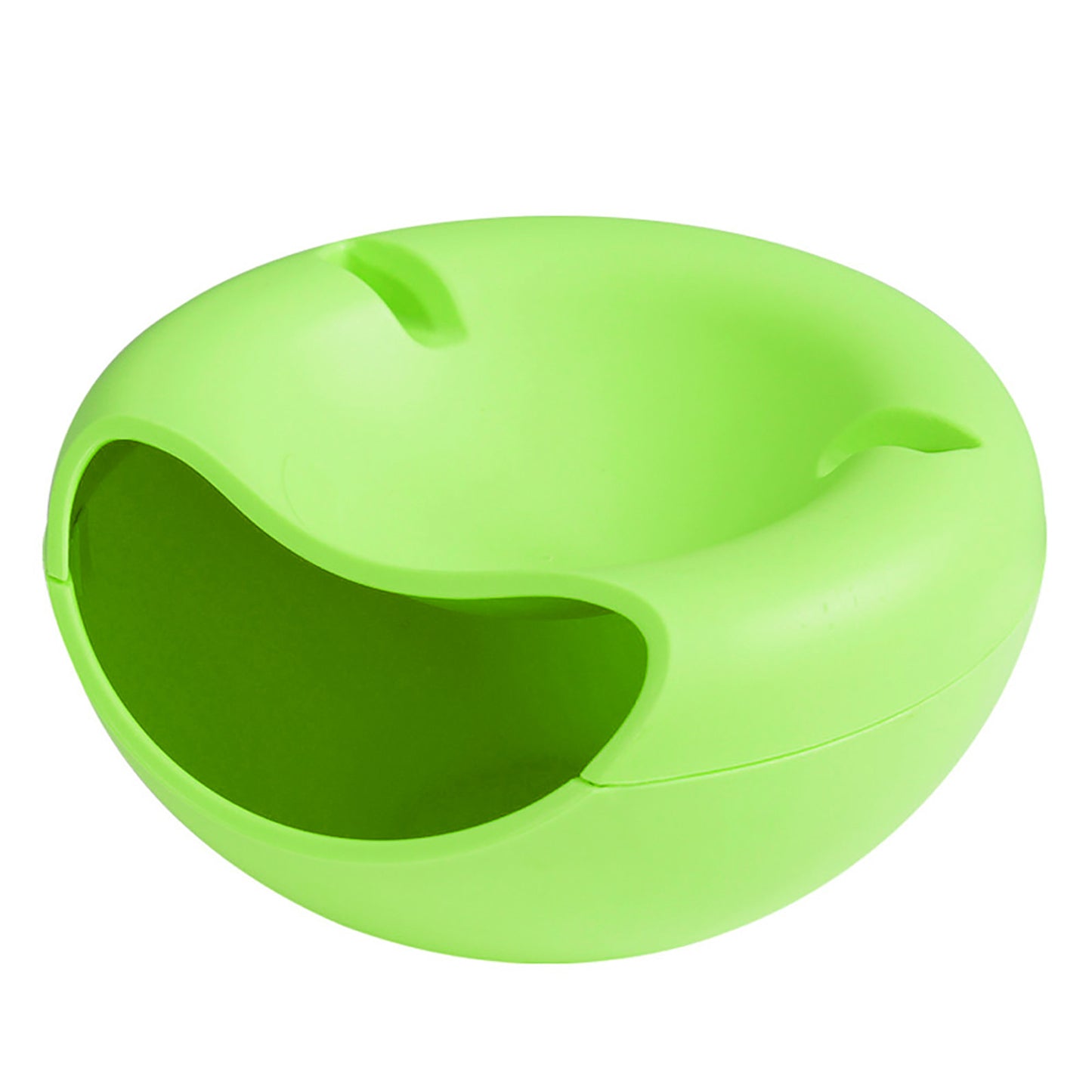 Creative Double-Layer Snacks Bowl, Nut Sunflower Seed Bowl with Shell Storage, Dry Fruit Containers, Snack Storage Box