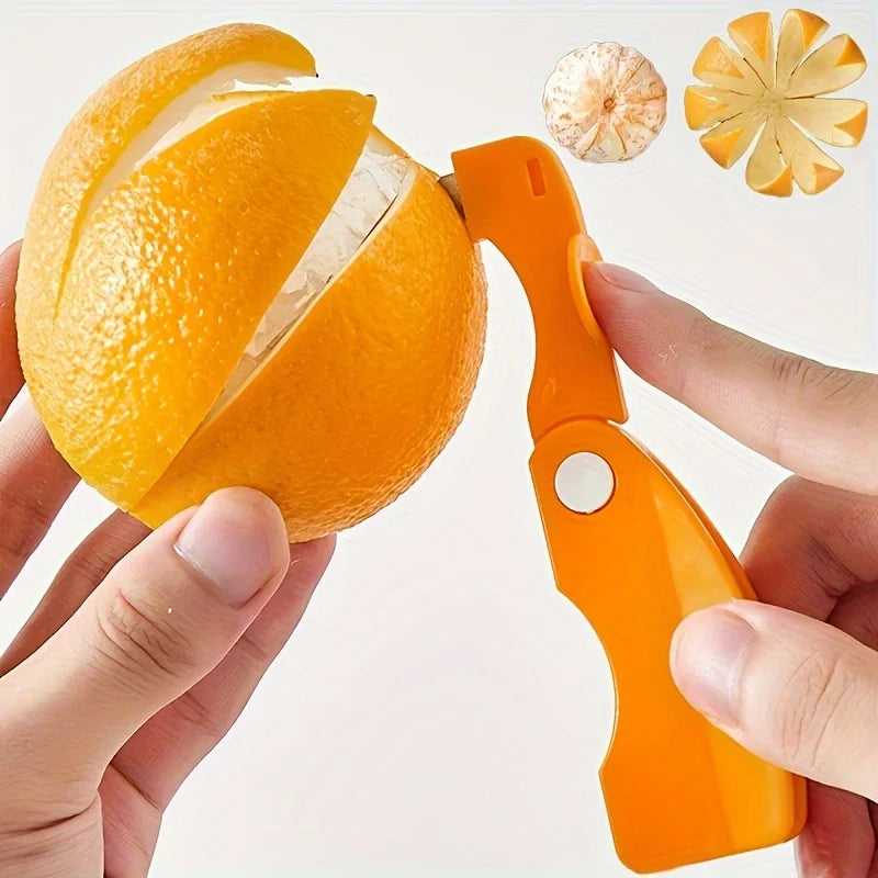 Citrus Opener Orange Peeler Tools Lemon Device, Peeling Knife Juice Helper, Fruit Vegetable Gadget Kitchen Use