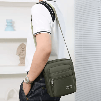 Travel Ready Nylon Crossbody Satchel for Men
