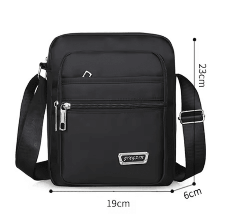 Travel Ready Nylon Crossbody Satchel For Men 1