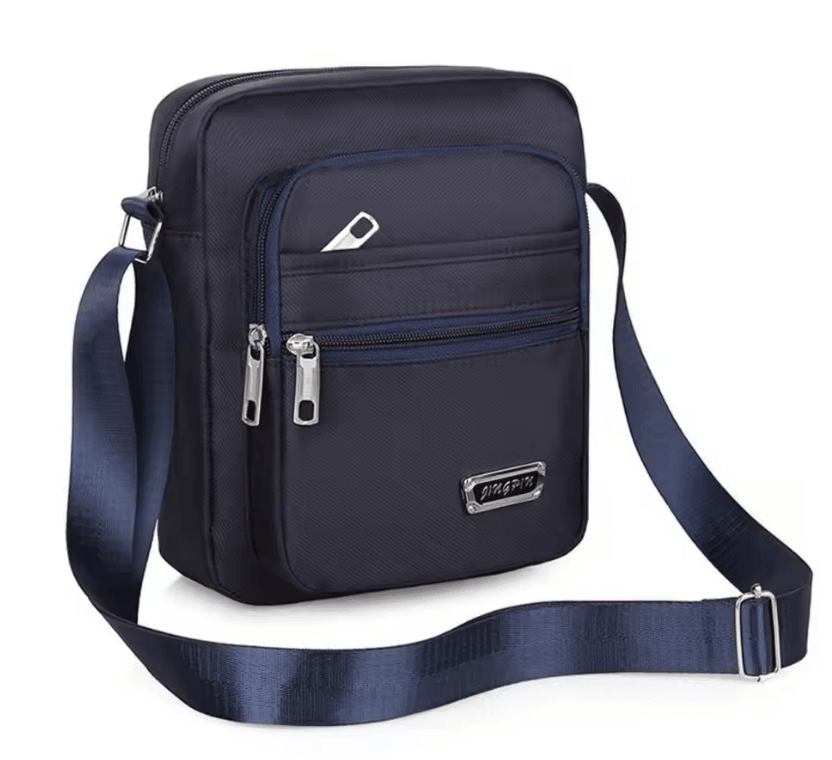 Travel Ready Nylon Crossbody Satchel For Men 9