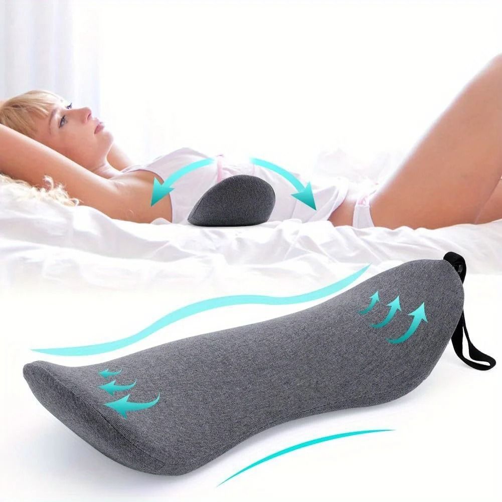 Memory Foam Lumbar Support Pillow for Lower Back Relief