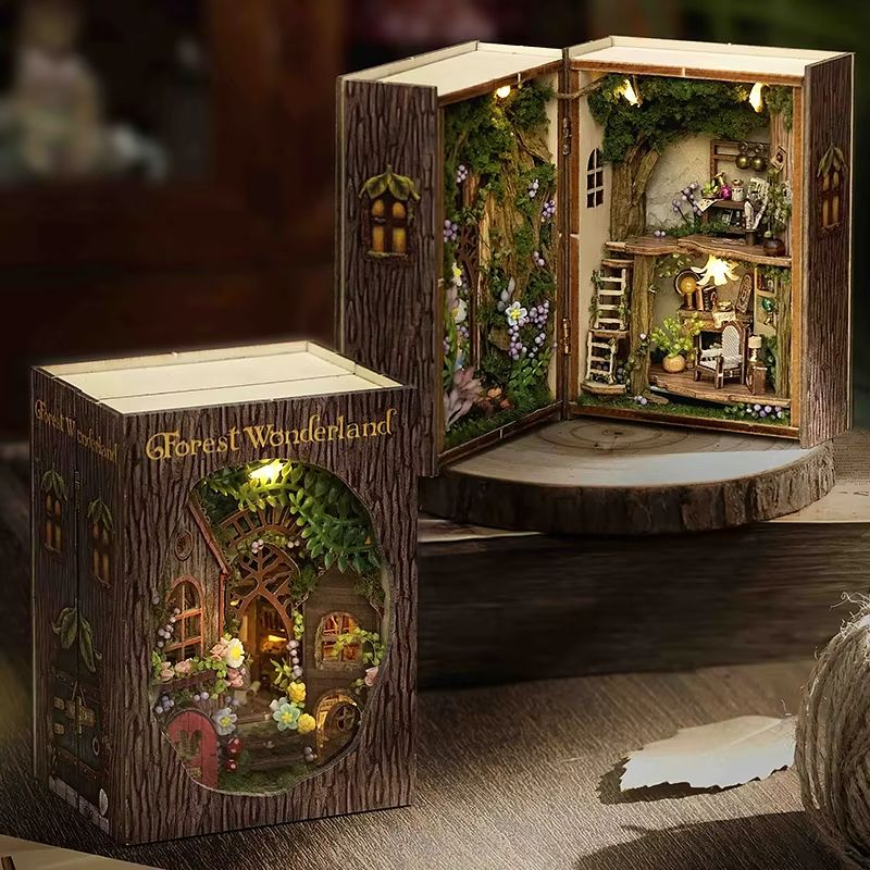 CozyDream DIY Miniature Dollhouse Kit With Furniture  Lights  3D Wooden Puzzle Home 1
